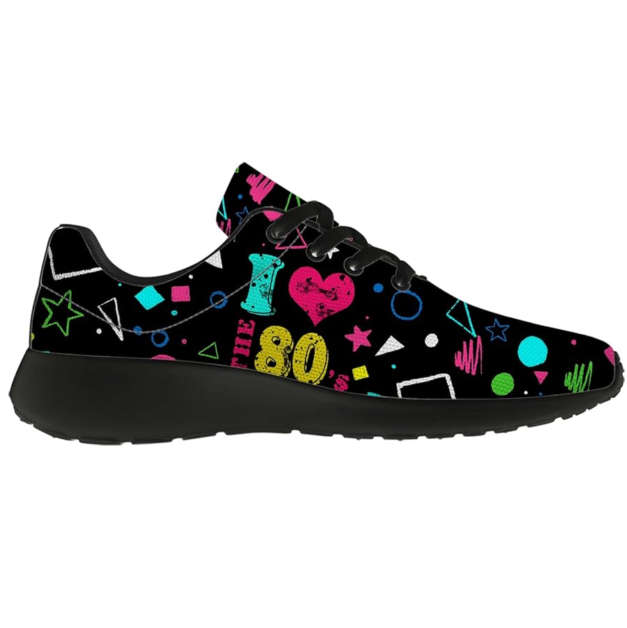 Amazon.com | 80s Retro Shoes for Women Men Running Shoes